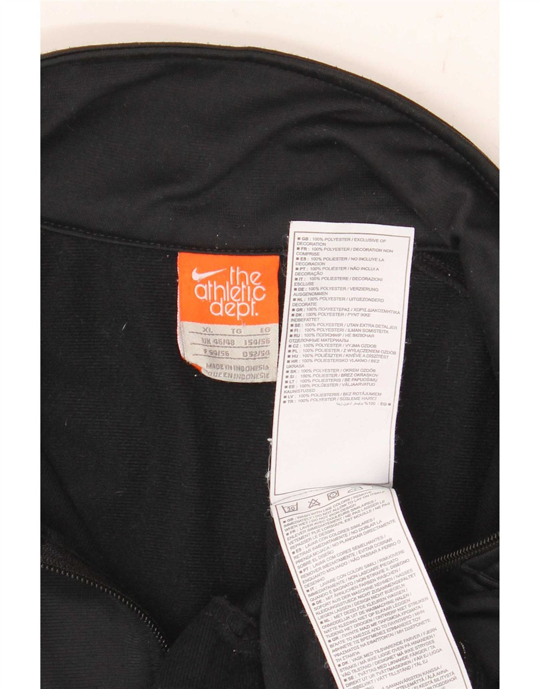 Nike Træningsdragt til mænd, topjakke UK 46/48 XL Sort Colourblock Polyester