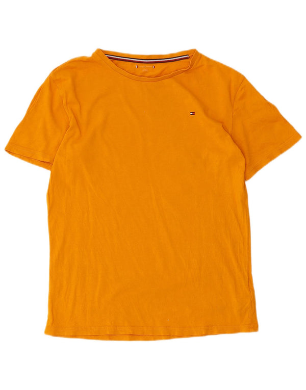Tommy Hilfiger Boys T-Shirt Top 14-15 År Gul Bomuld