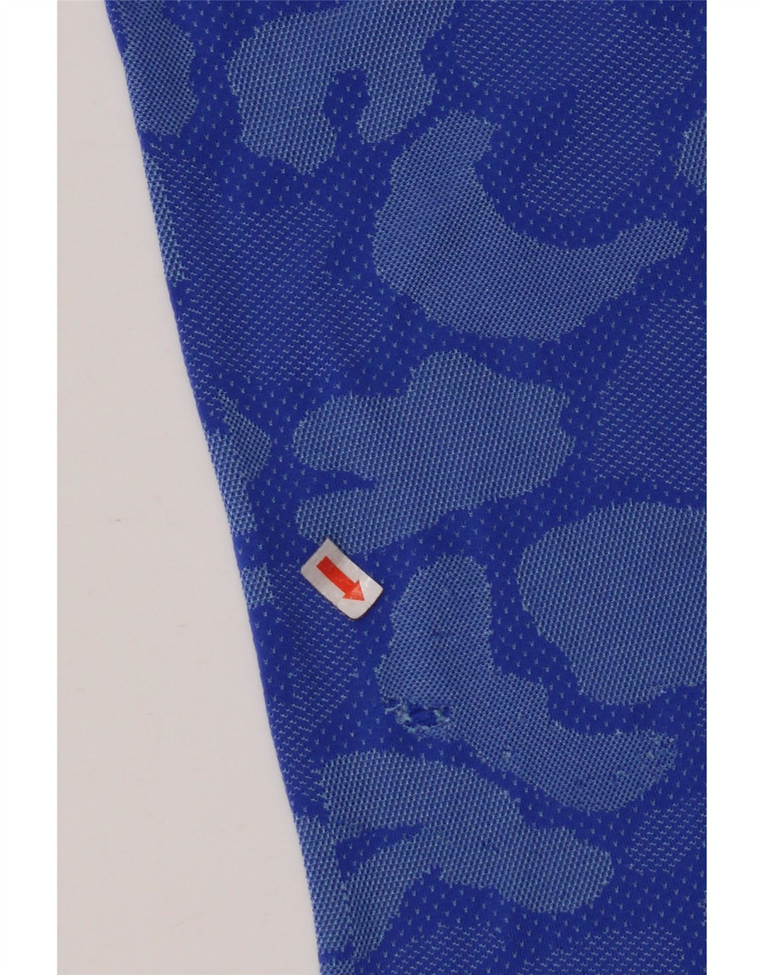 NIKE Dame Dri Fit T-Shirt Top UK 10 Small Blue Camouflage