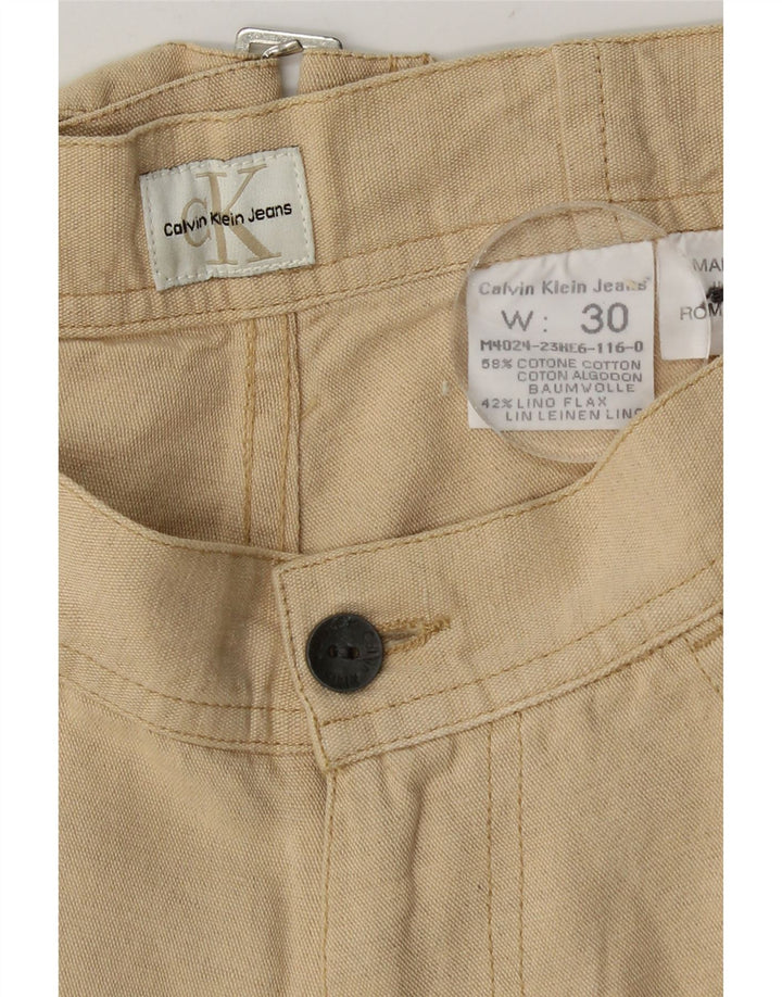 Calvin Klein Herre Bermuda Shorts W30 Medium Beige Bomuld
