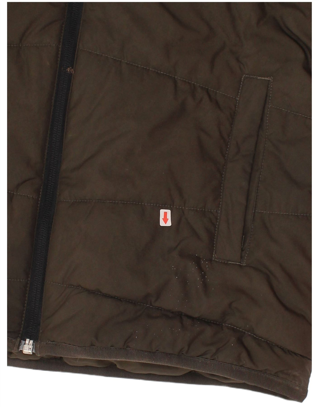 Adidas drenge hættepolstret jakke 9-10 år Khaki Colourblock Polyester