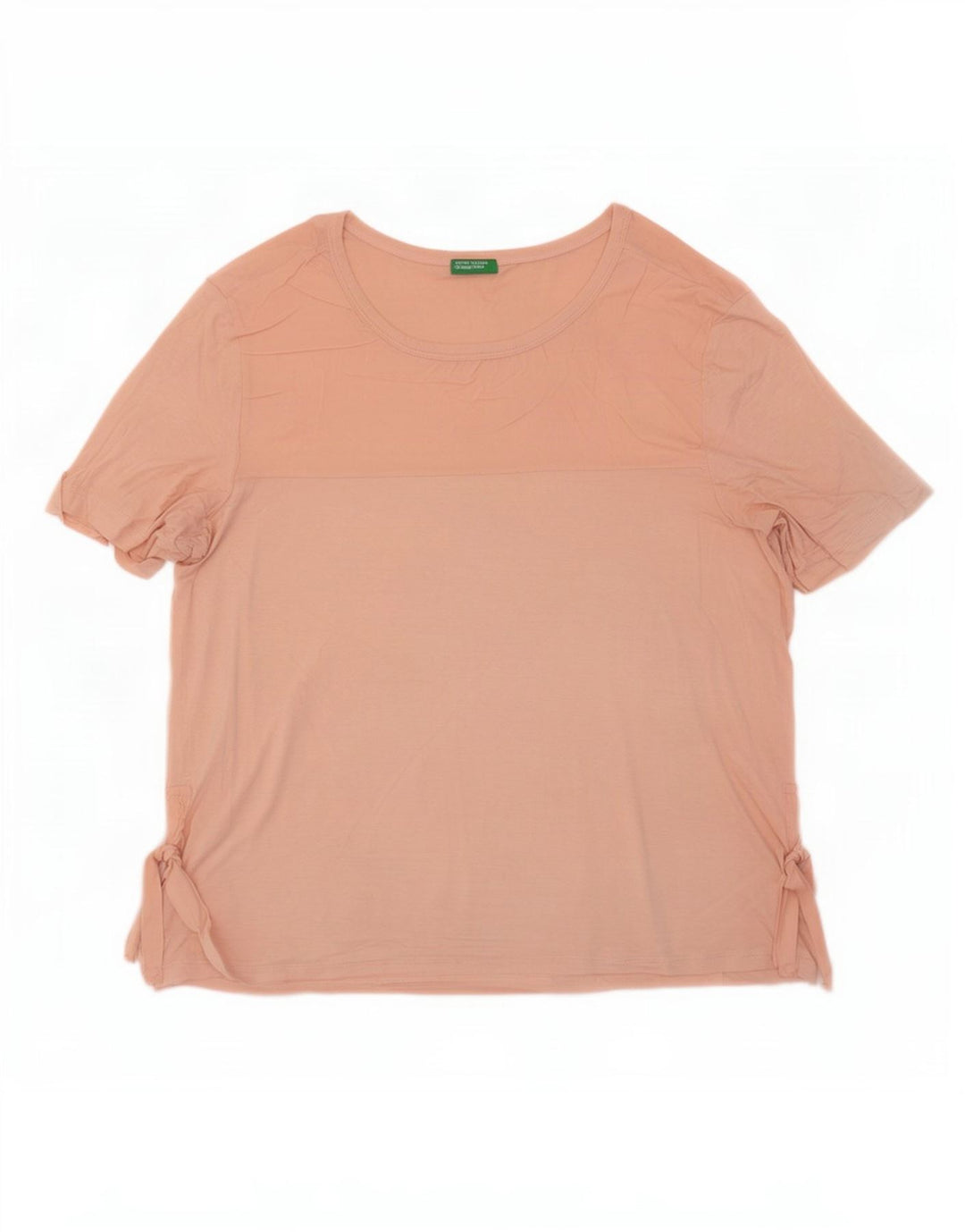 Benetton Dame T-Shirt Top UK 16 Large Pink