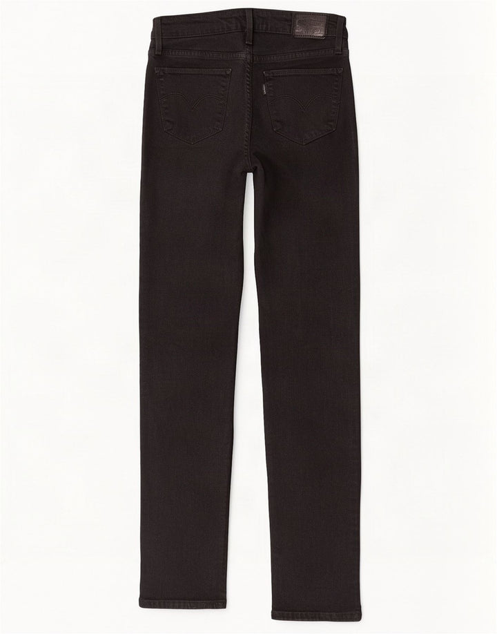 Levi's Dame 712 Slim Jeans W25 L32 Sort Bomuld