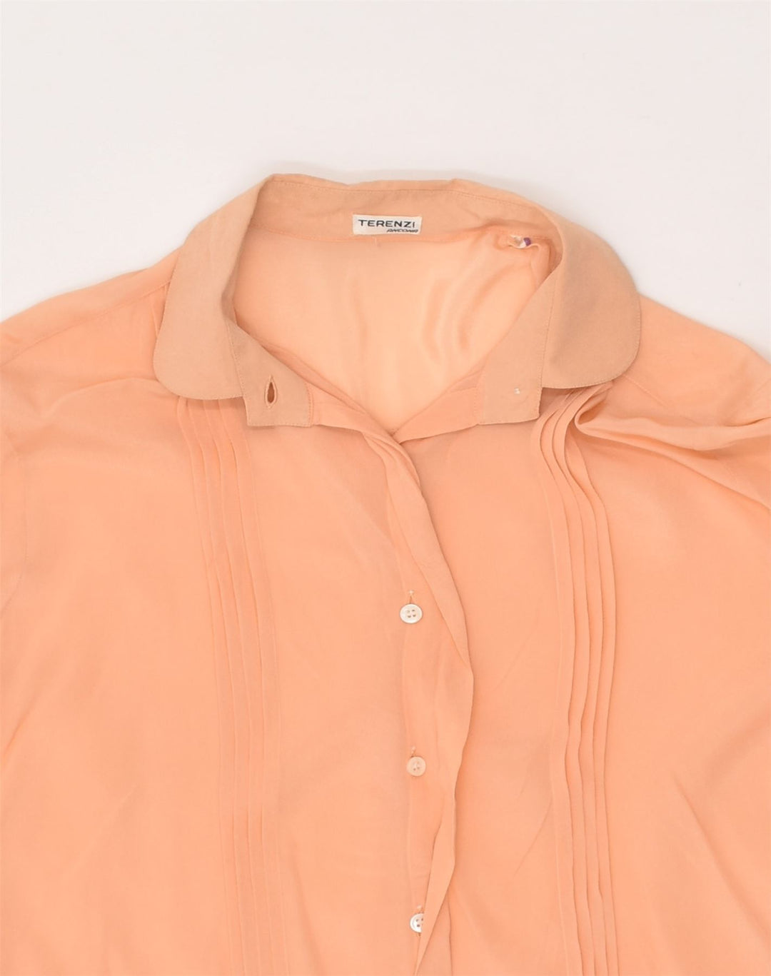 VINTAGE Womens Shirt IT 42 Medium Orange | Vintage Vintage | Thrift | Second-Hand Vintage | Used Clothing | Messina Hembry 