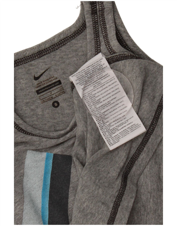 Nike drenge grafisk vest top 8-9 år lille grå bomuld