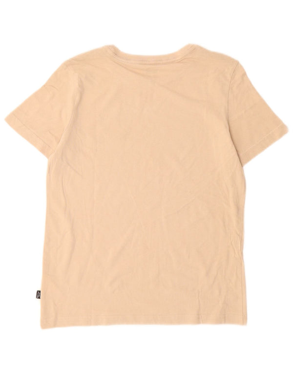 Puma piger grafisk t-shirt top 11-12 år beige bomuld