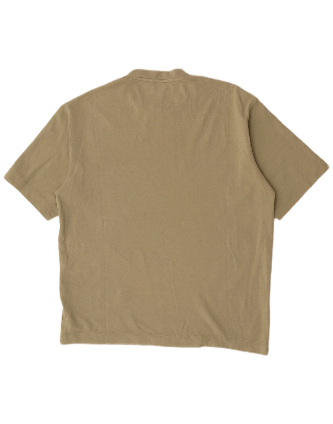 Zara Herre T-Shirt Top Lille Khaki Bomuld
