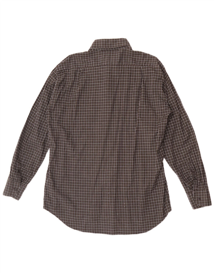 Roccobarocco Herreskjorte Str. 44 17 1/2 XL Sort Ternet Bomuld