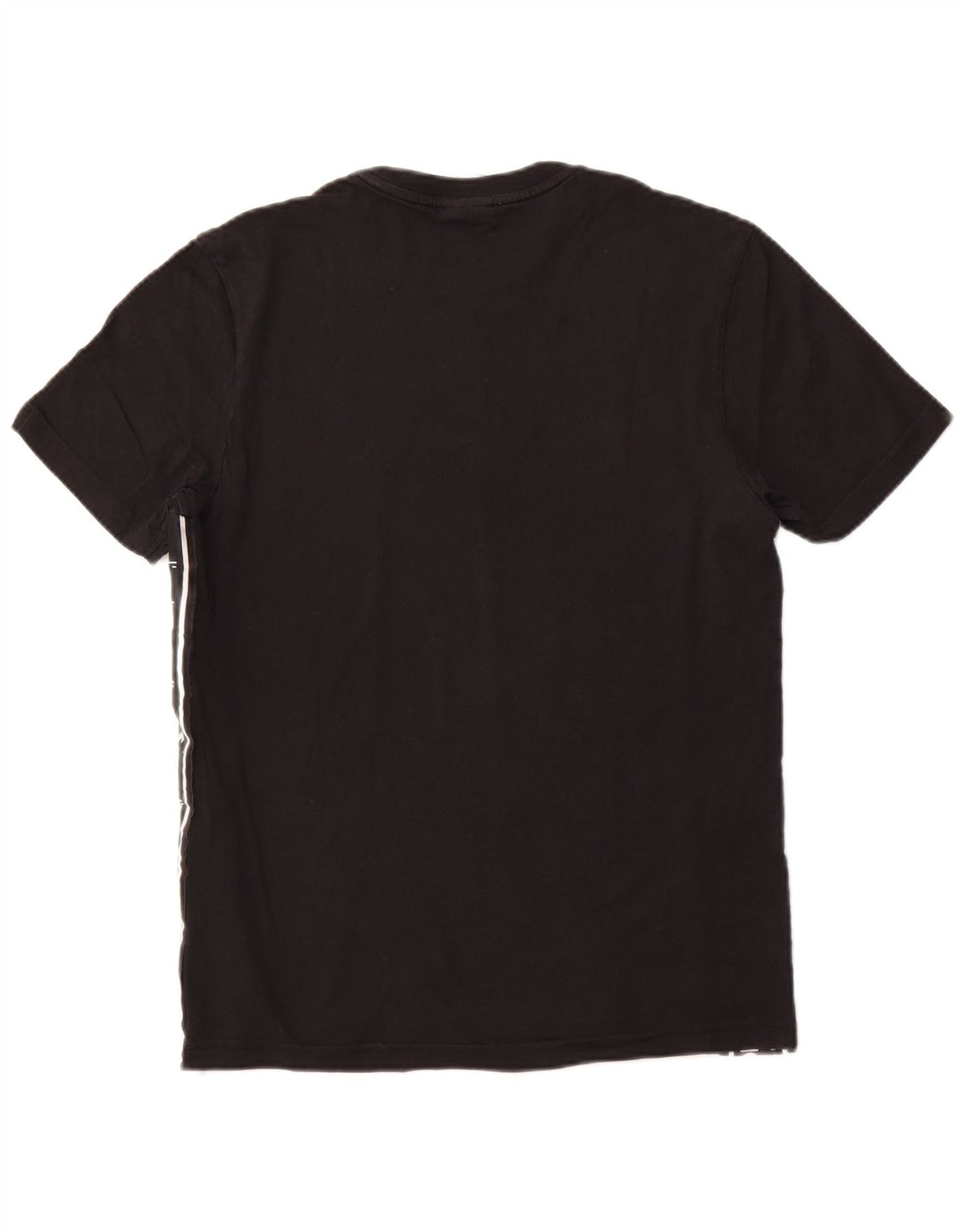 Diadora Herre Grafisk T-Shirt Top Medium Sort Bomuld