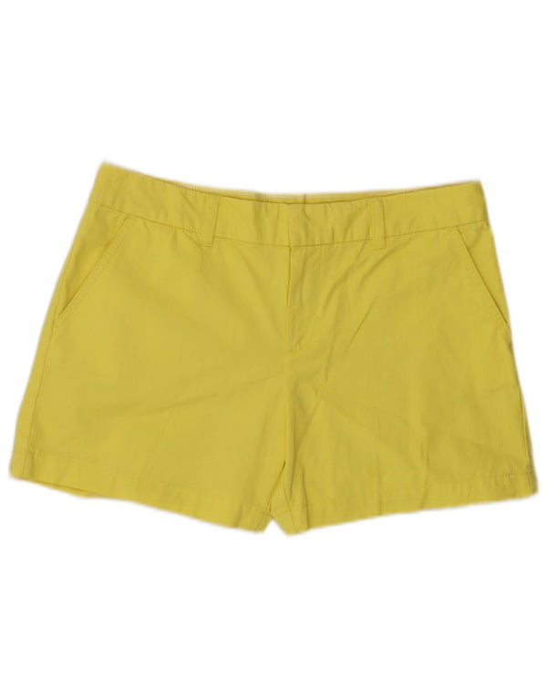 Tommy Hilfiger Chino Shorts til kvinder US 10 Large W34 Yellow Cotton