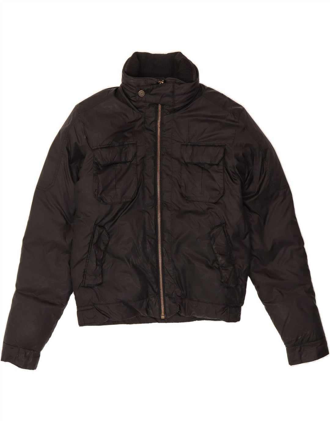 CALVIN KLEIN JEANS Womens Padded Jacket UK 16 Large Black Polyamide Vintage Calvin Klein Jeans and Second-Hand Calvin Klein Jeans from Messina Hembry 