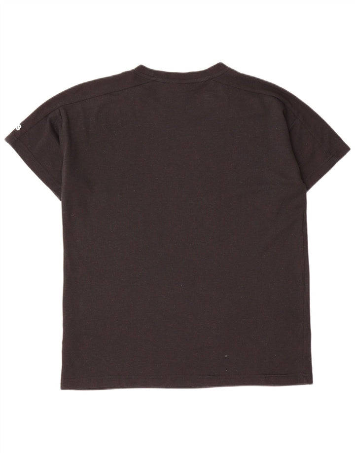 Adidas T-shirt top mellem sort polyester til mænd