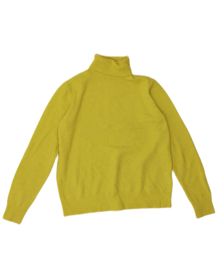 Marks & Spencer Dame Rullehals Sweater UK 10 Lille Gul