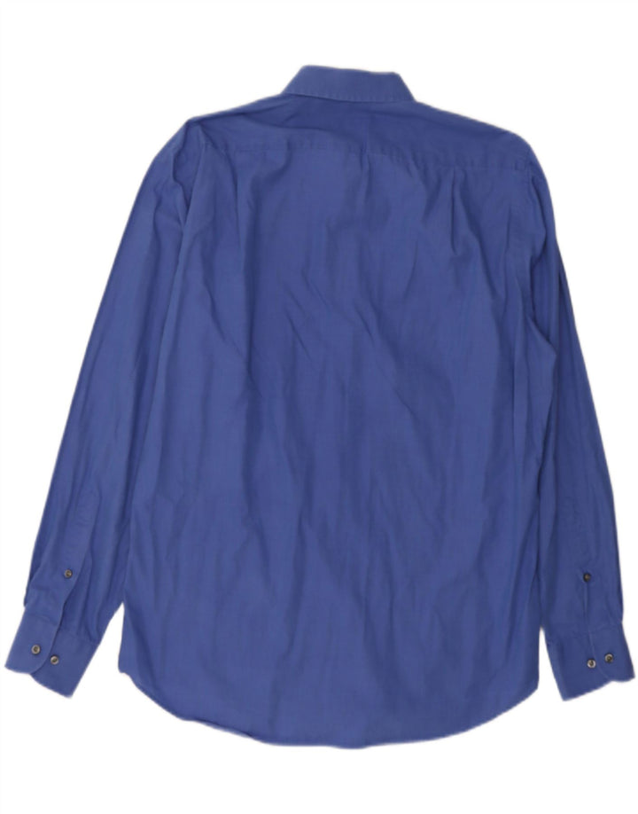 HUGO BOSS Mens Shirt Size 40 15 3/4 Medium Blue Cotton