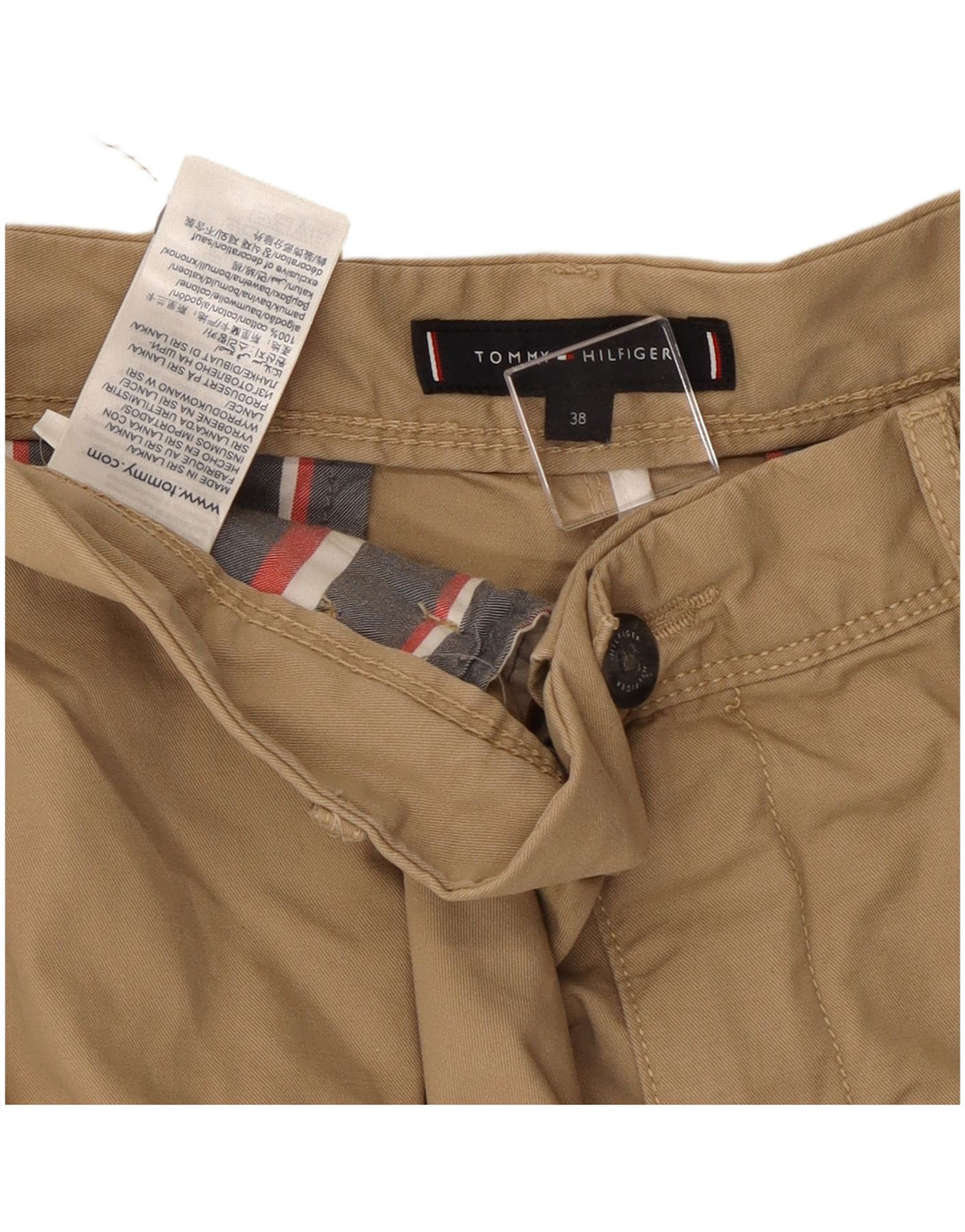 TOMMY HILFIGER Herre Cargo Shorts W38 XL Beige Bomuld
