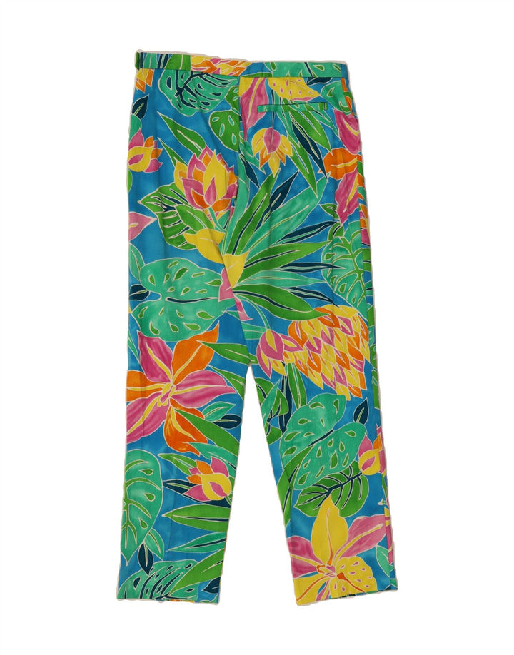 RALPH LAUREN Womens Casual Trousers US 4 Small W28 L26 Multicoloured Vintage Ralph Lauren and Second-Hand Ralph Lauren from Messina Hembry 
