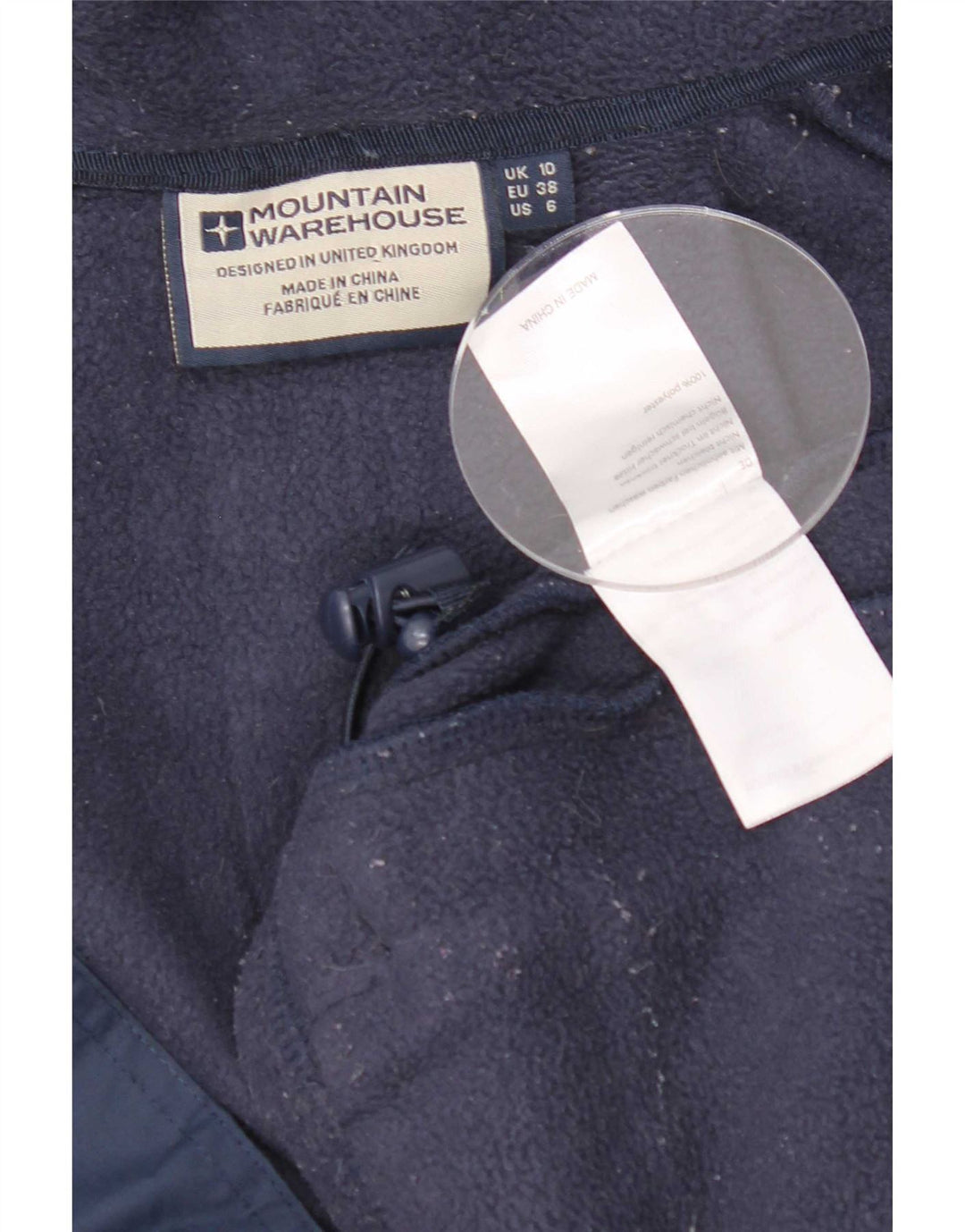 Mountain Warehouse Dame Hætte vindjakke UK 10 Small Navy Blue