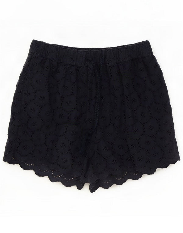 Jack Wills Kvinder Casual Shorts UK 12 Medium W28 Navy Blue Cotton