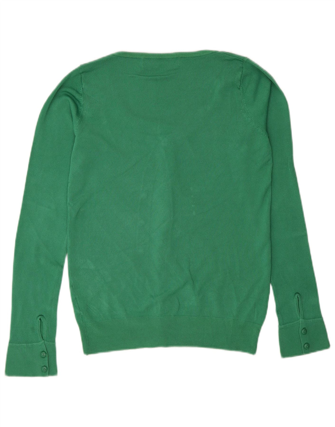 Zara Dame Cardigan Sweater UK 12 Medium Green Rayon