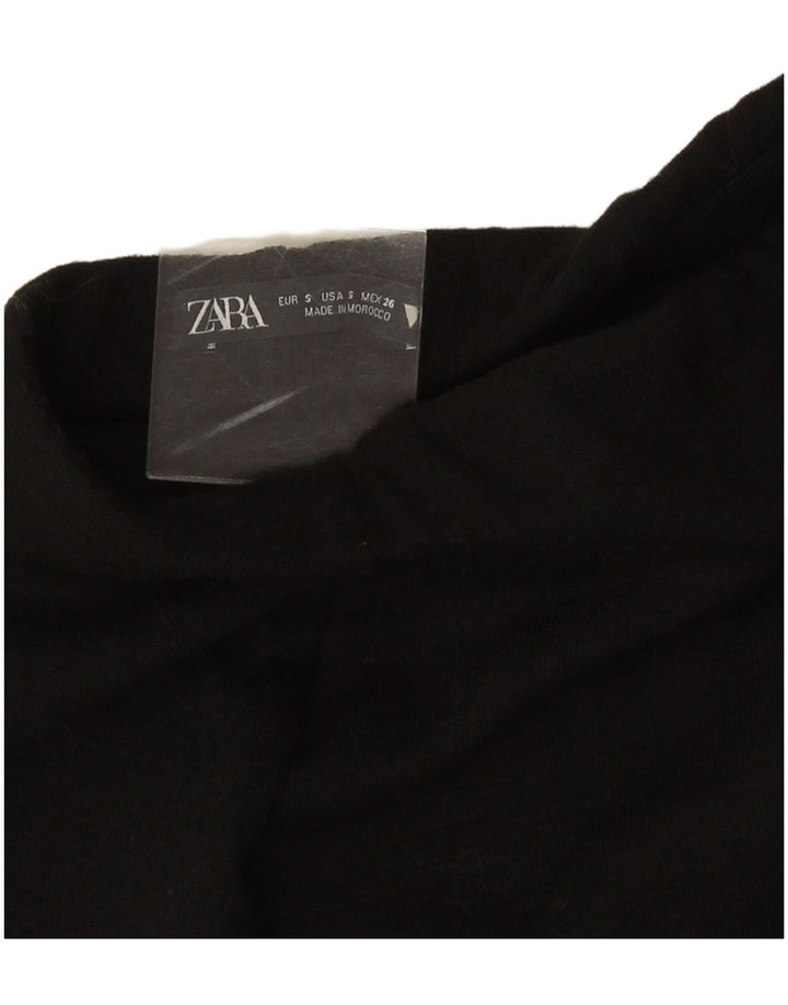Zara Dame Mini Nederdel Small W26 Sort