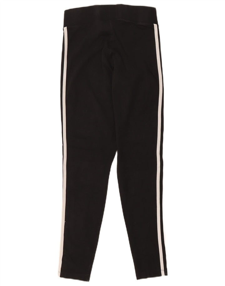 ADIDAS Womens Leggings UK 10 Small  Black Cotton