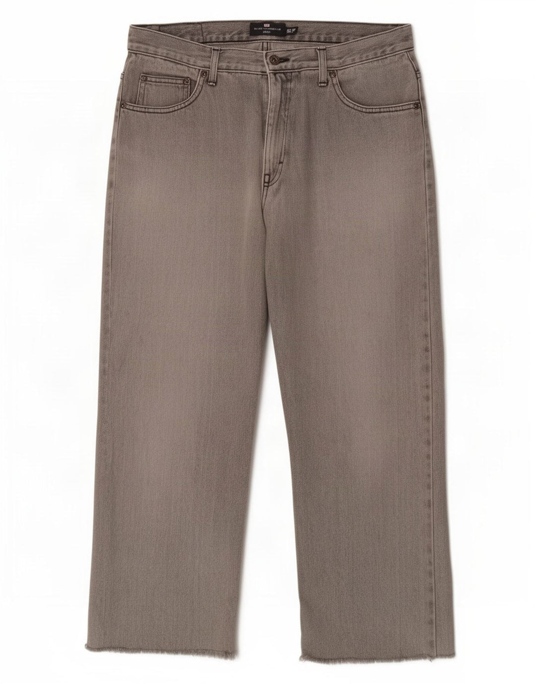 Marks & Spencer Herre Blue Harbor Capri Jeans W34 L23 Grå Bomuld