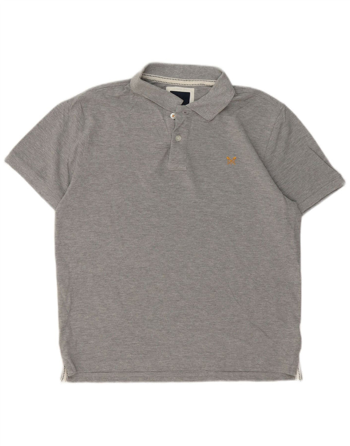 Besætningstøj Herre poloshirt Medium grå bomuld