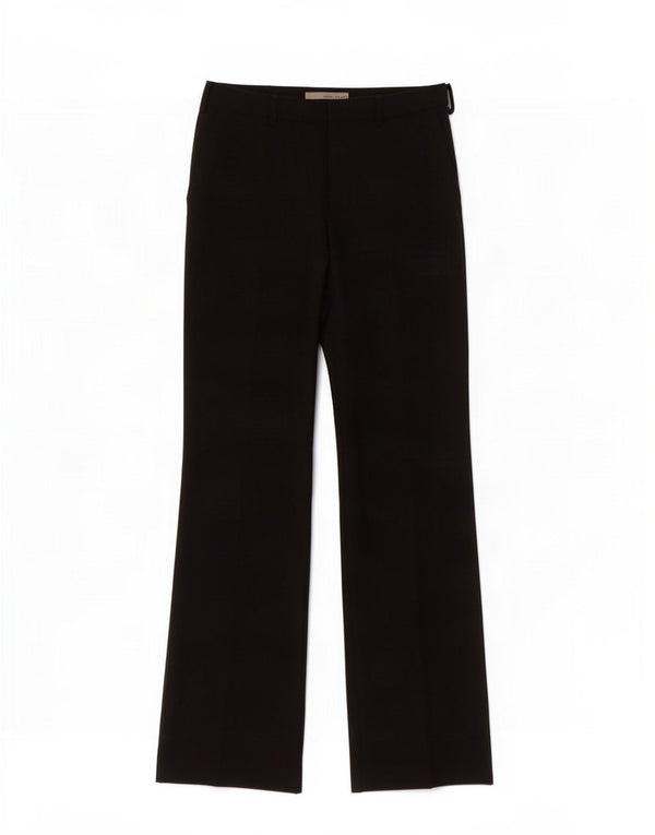 Zara Kvinder Casual Bukser med brede ben EU 36 XS W26 L33 Sort Polyester