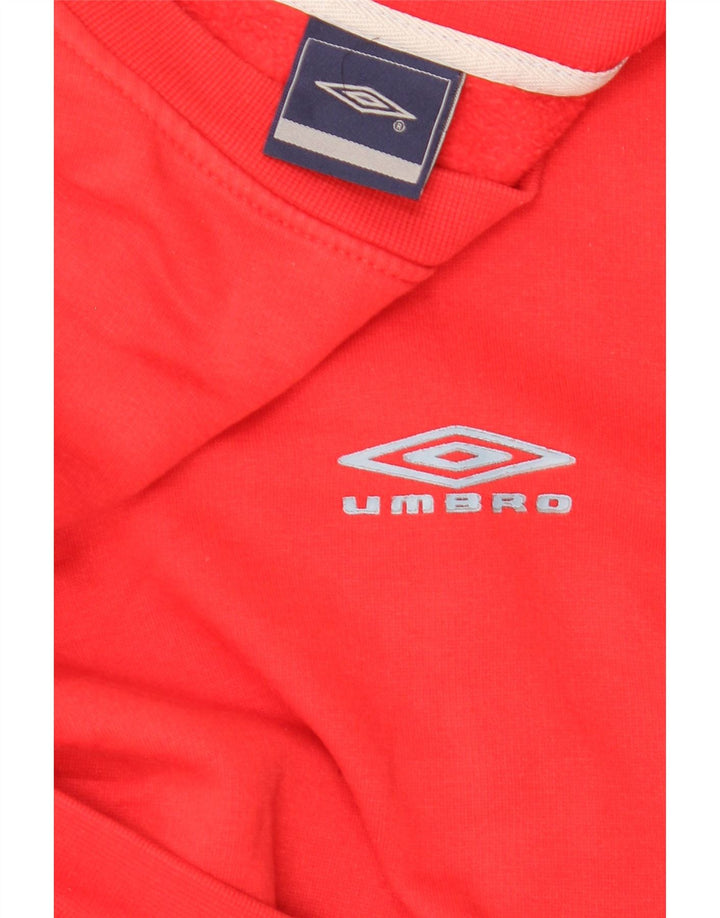 Umbro Herre Sweatshirt Jumper Large Rød