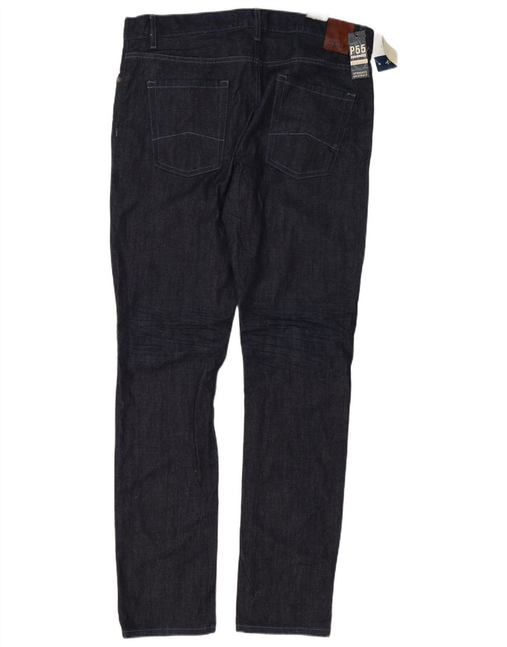 Penguin Herre Slim Jeans W36 L34 Marineblå Bomuld