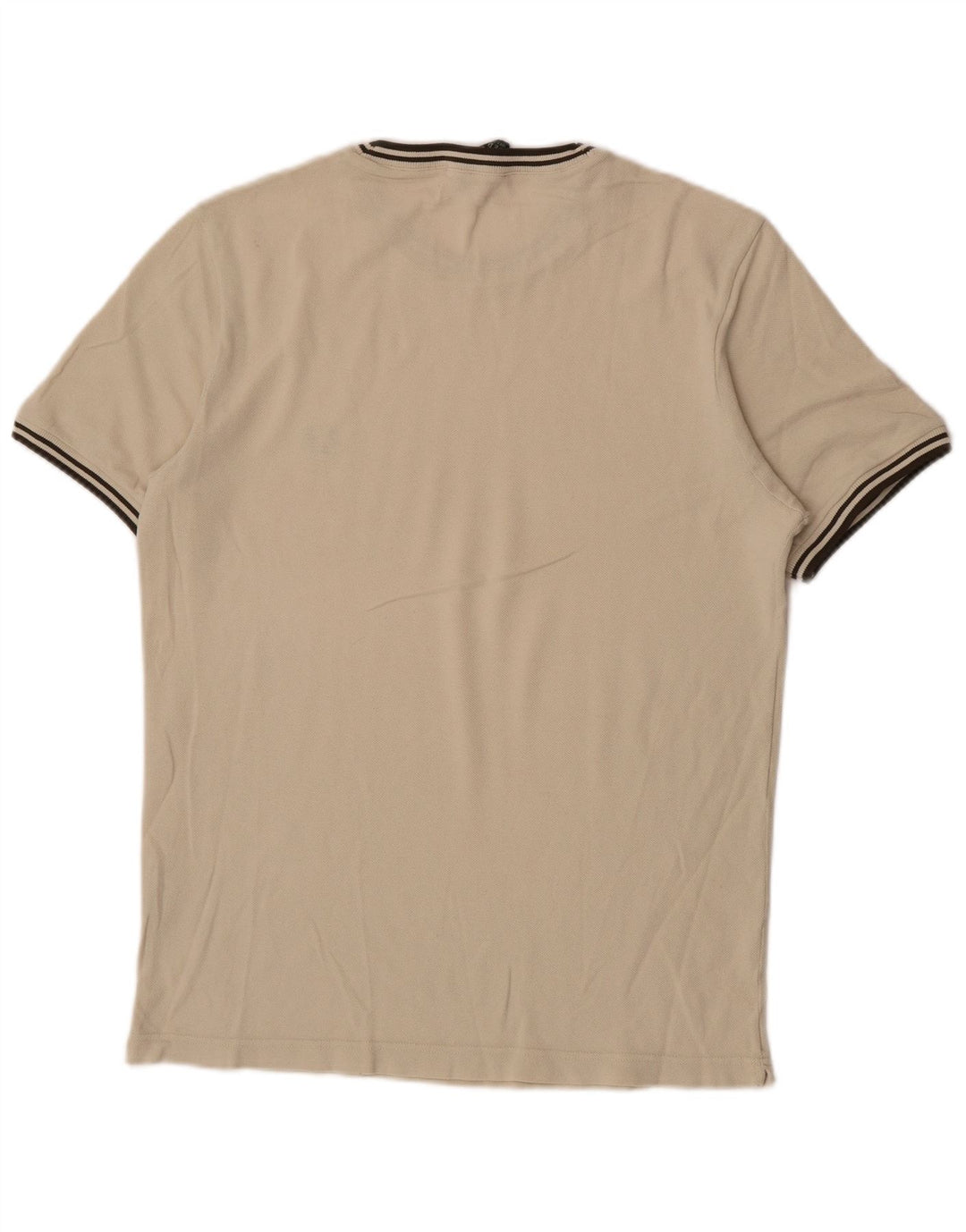 Fred Perry Herre T-Shirt Top Lille Beige Bomuld