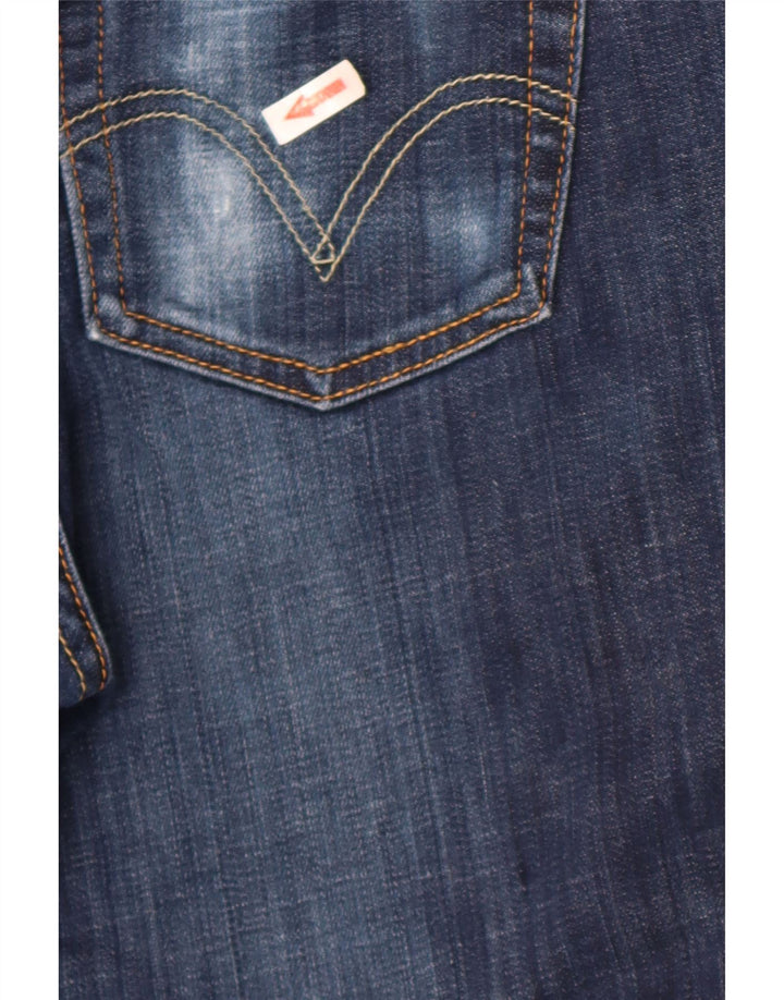 Levi's Womens 506 Straight Jeans med standard pasform W34 L34 Blå