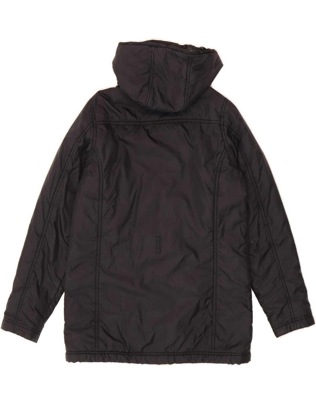 ELLESSE Womens Hooded Windbreaker Coat UK 10 Small  Navy Blue Vintage Ellesse and Second-Hand Ellesse from Messina Hembry 
