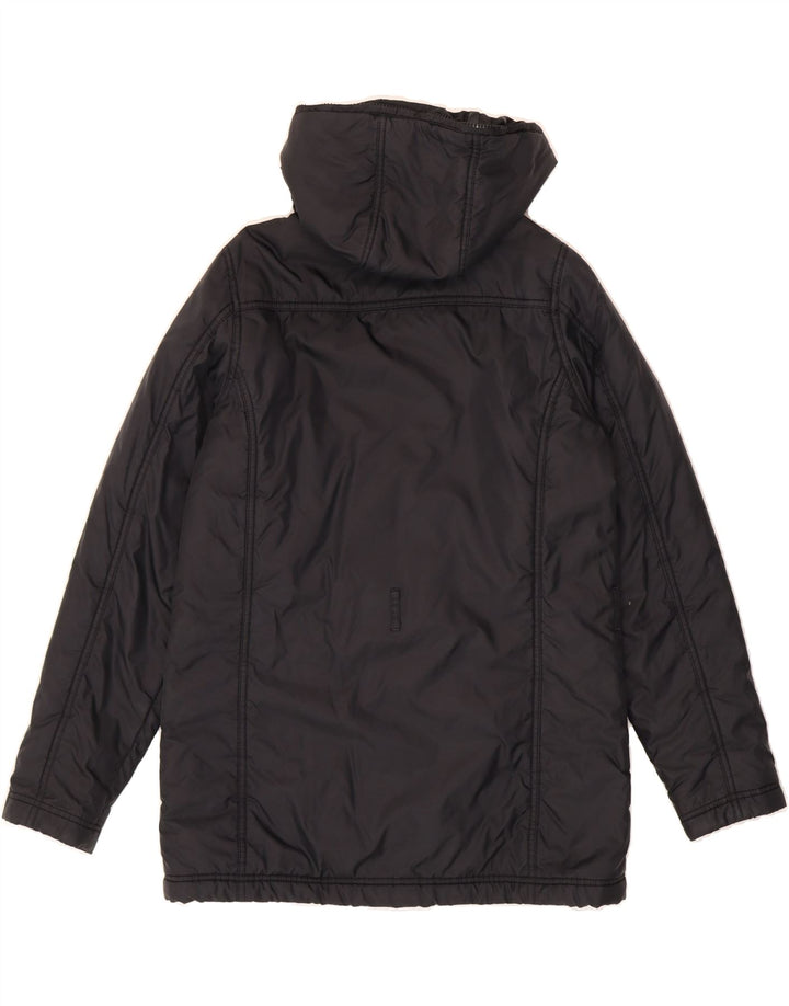 ELLESSE Womens Hooded Windbreaker Coat UK 10 Small  Navy Blue Vintage Ellesse and Second-Hand Ellesse from Messina Hembry 
