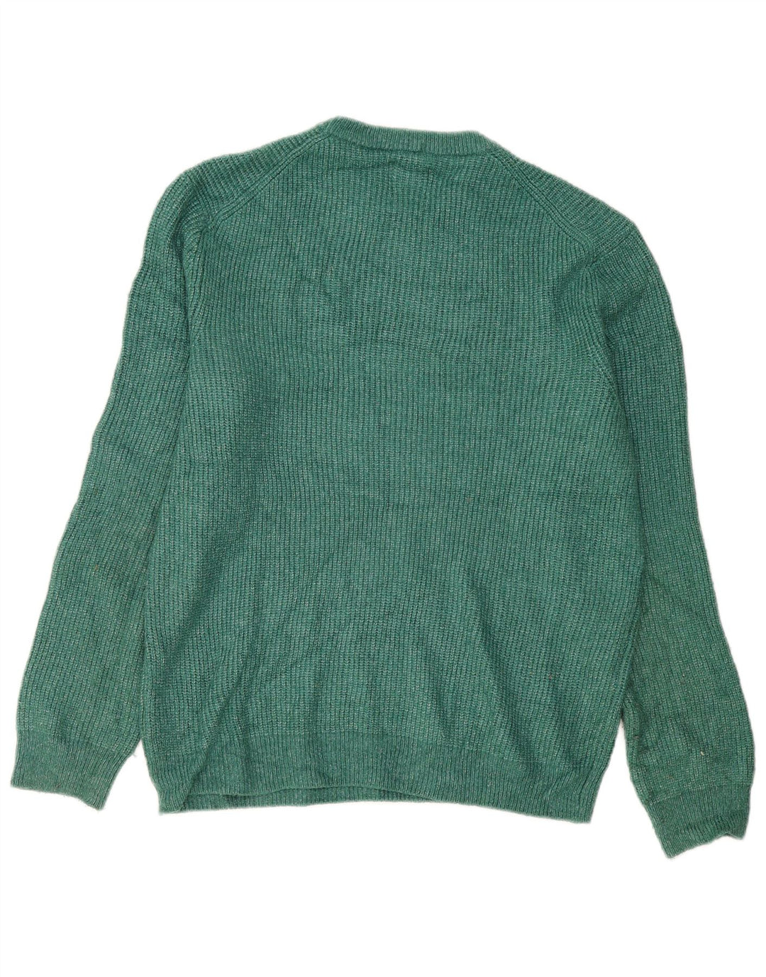 Marks & Spencer Herre sweater med rund hals, stor grøn polyamid