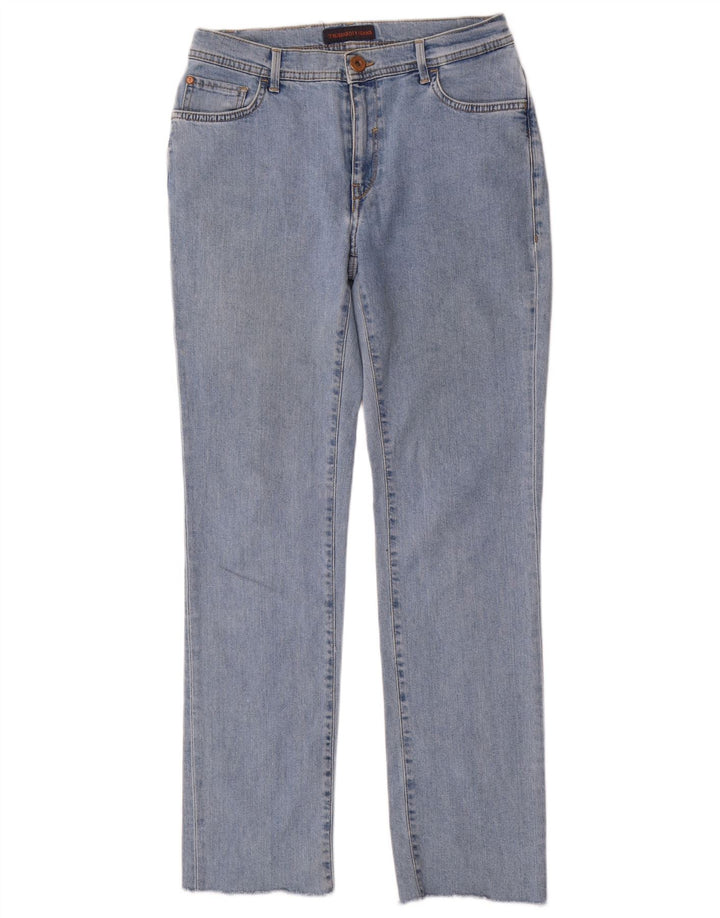 TRUSSARDI lige jeans til kvinder W28 L30 blå polyester