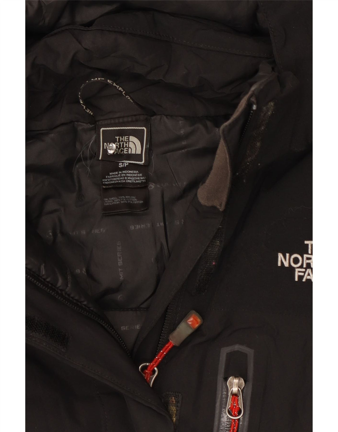 The North Face Regnjakke med hætte til kvinder UK 10 Lille sort nylon
