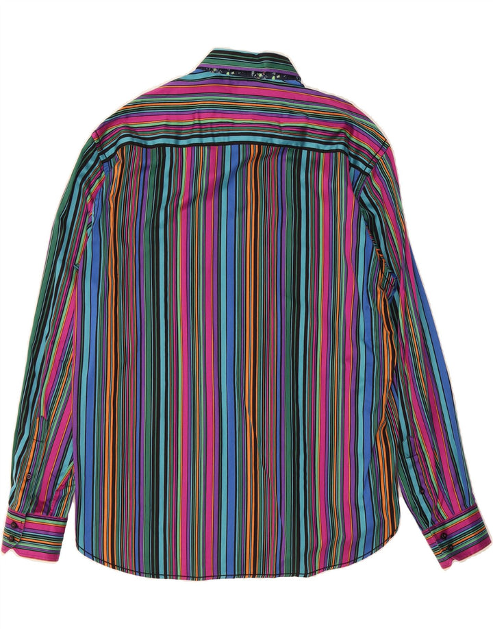 HAVANA NINES Mens Shirt XL Multicoloured Striped Cotton Vintage Havana Nines and Second-Hand Havana Nines from Messina Hembry 