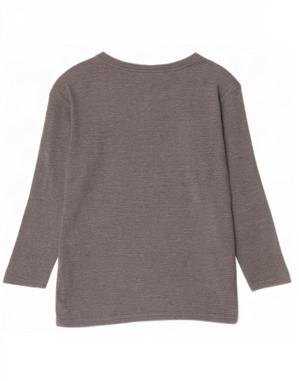 Joules Dame Oversized Top Langærmet UK 6 XS Grå Bomuld