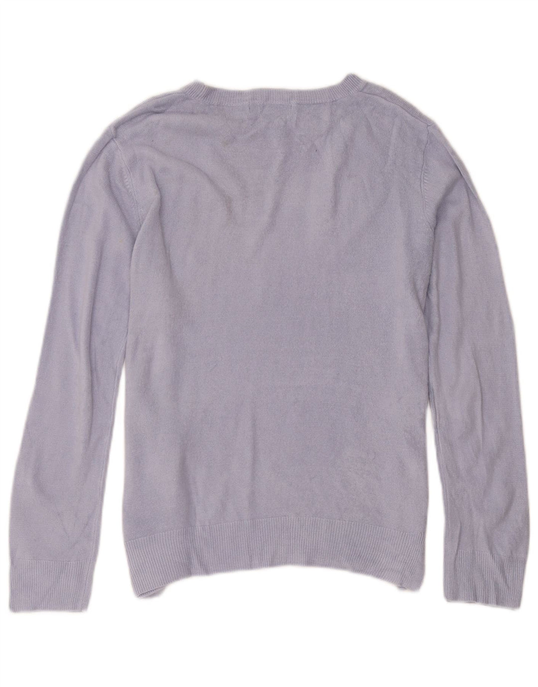 Marks & Spencer Dame sweater med rund hals DK 12 Medium Lilla Akryl