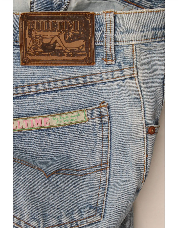 Vintage Kvinders Crop Tapered Jeans W32 L26 Blå