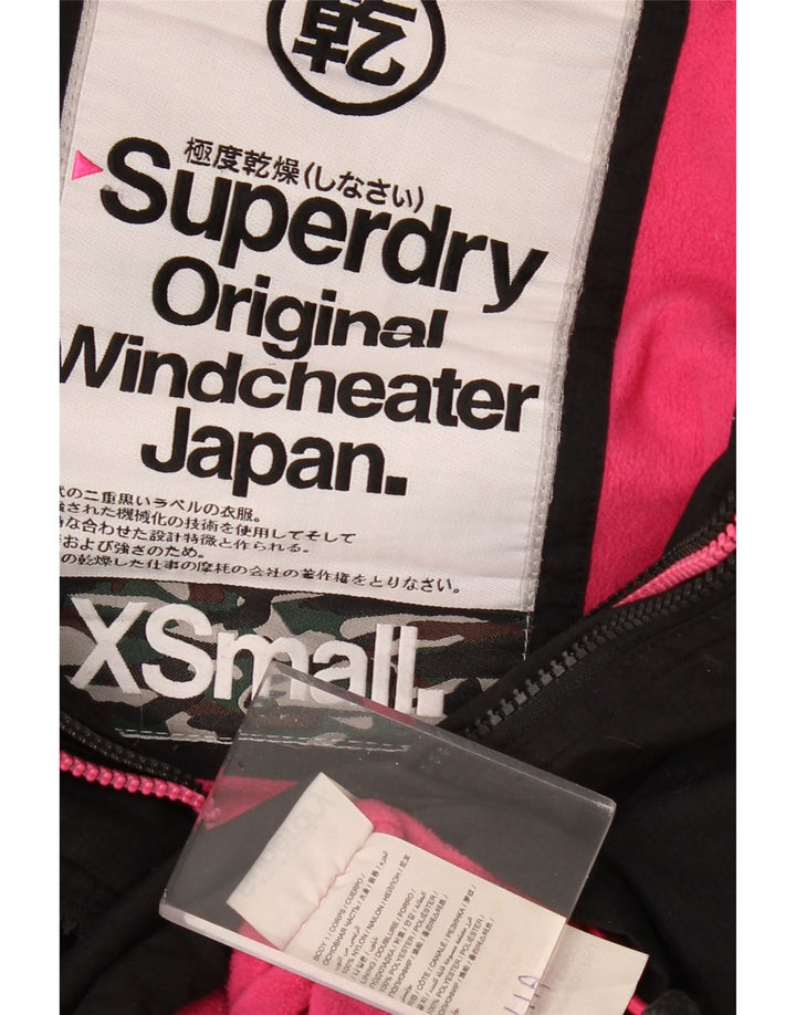 Superdry Vindjakke til kvinder Oversized Windbreaker Jacket UK 6 XS Sort