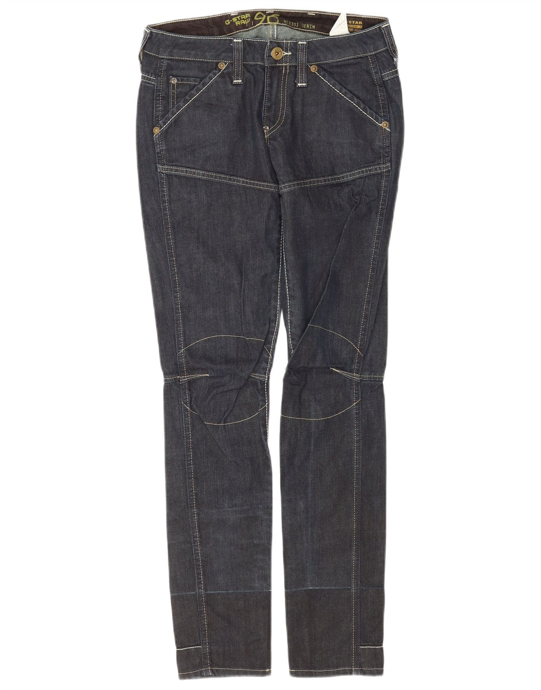 G-Star Dame Slim Jeans W26 L32 Marineblå Bomuld