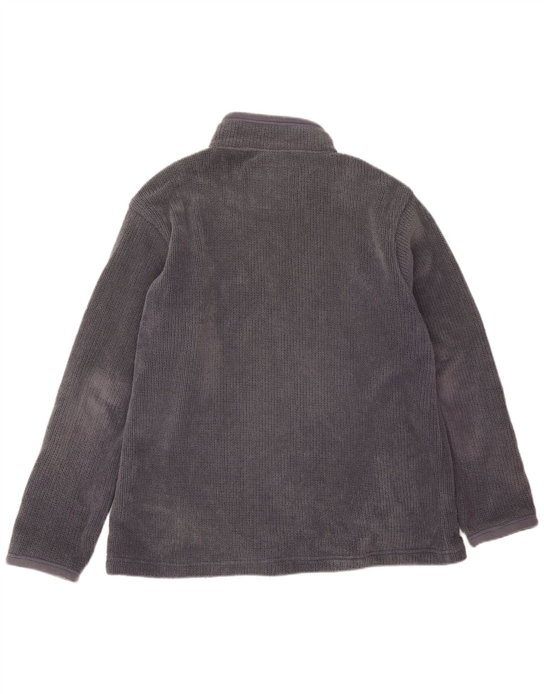 Weird Fish Herre Zip Neck Loose Fit Fleece Jumper Medium Grå Polyester