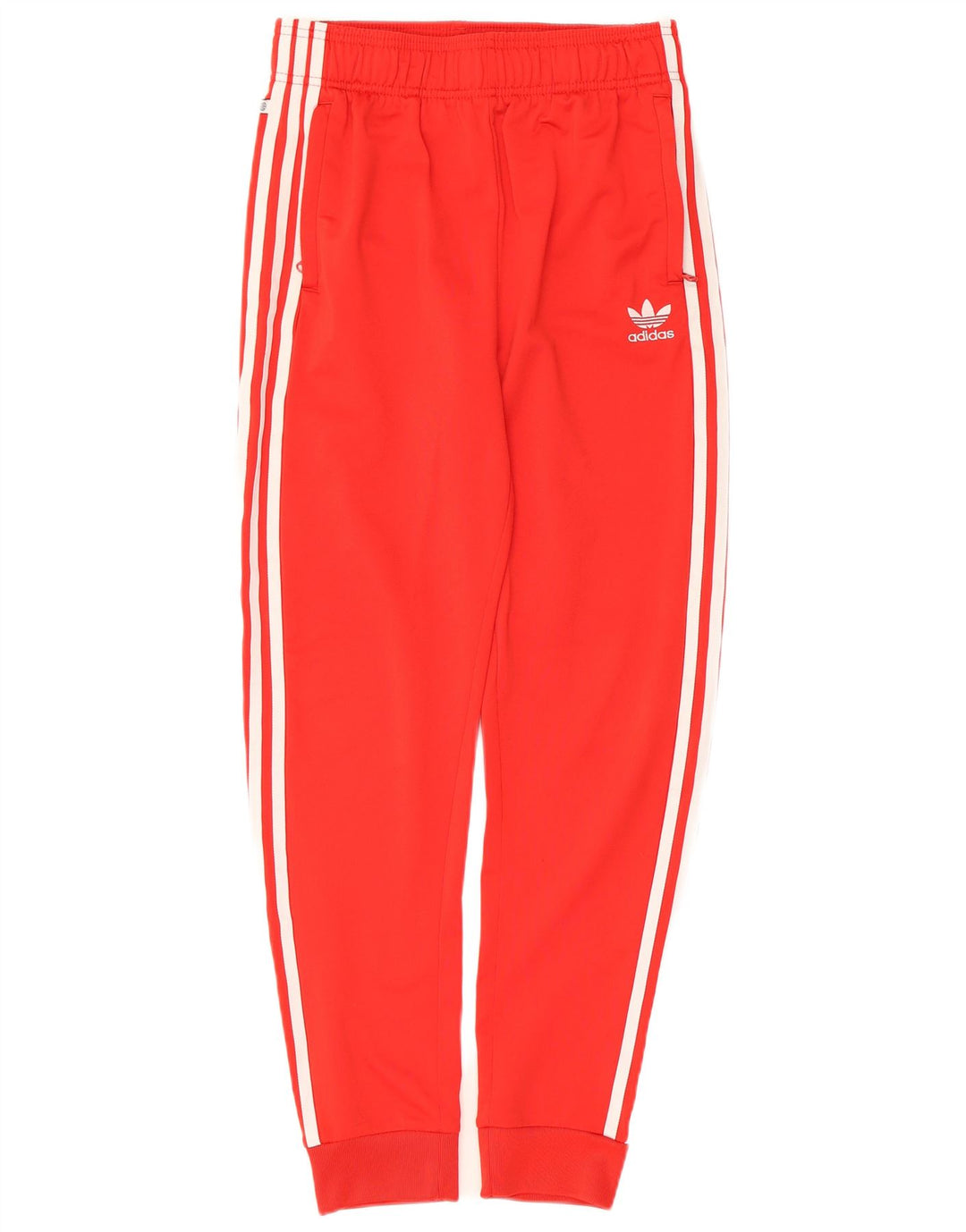 Adidas Drenge Træningsdragt Bukser Joggers 13-14 År Rød Polyester