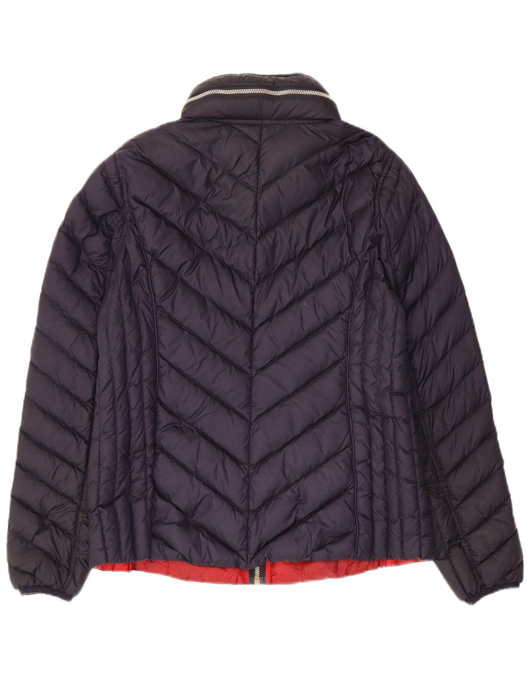 Michael Kors Dame Hættejakke UK 14 Medium Navy Blue Polyester