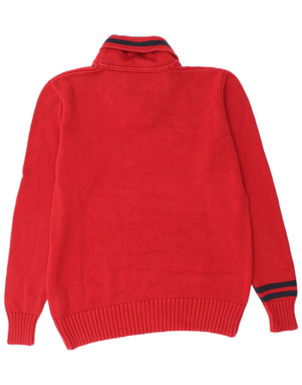 Marina Militare Herre Shawl Neck Jumper Sweater Medium Rød Bomuld