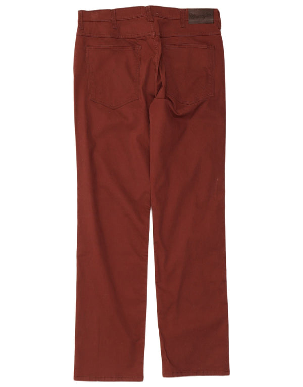 Wrangler Herre Arizona Straight Casual Bukser W36 L32 Brun Bomuld