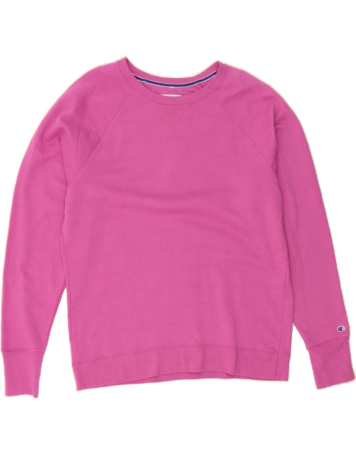 CHAMPION Womens Sweatshirt Jumper UK 18 XL Pink Polyester Vintage Champion and Second-Hand Champion from Messina Hembry 