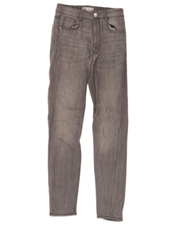 Zara Dame Skinny Jeans EU 38 Small W28 L26 Grå Bomuld